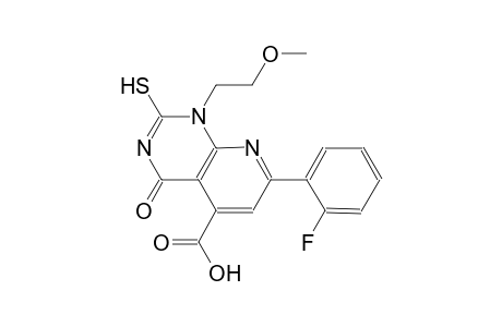 pyrido[2,3-d]pyrimidine-5-carboxylic acid, 7-(2-fluorophenyl)-1,4-dihydro-2-mercapto-1-(2-methoxyethyl)-4-oxo-