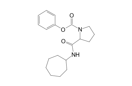 Phenyl 2-[(cycloheptylamino)carbonyl]-1-pyrrolidinecarboxylate