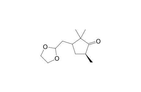 (4' S)-2-(2',2',4'-Trimethyl-3'-oxocyclopentyl)methyl-1,3-dioxolane