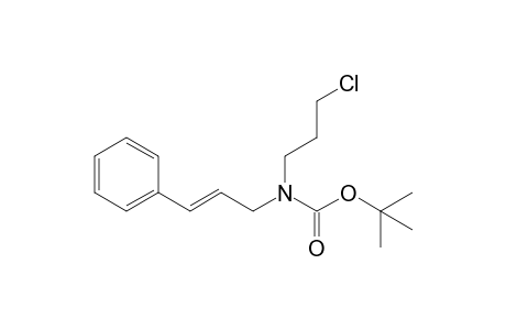 N-(3-chloropropyl)-N-[(E)-3-phenylprop-2-enyl]carbamic acid tert-butyl ester