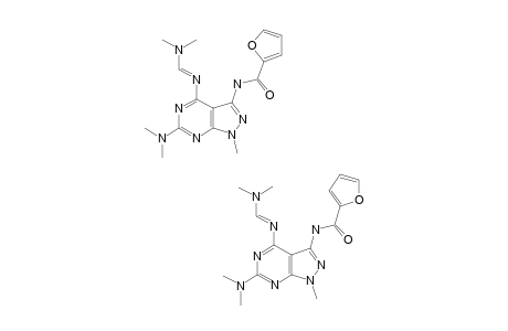 6-DIMETHYLAMINO-4-DIMETHYLAMINOAZOMETHINO-3-[(FURAN-2-CARBONYL)-AMINO]-1-METHYLPYRAZOLO-[3,4-D]-PYRIMIDINE