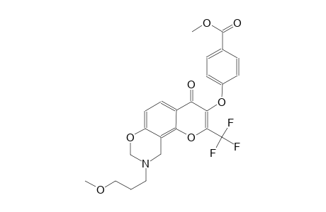 benzoic acid, 4-[[9,10-dihydro-9-(3-methoxypropyl)-4-oxo-2-(trifluoromethyl)-4H,8H-pyrano[2,3-f][1,3]benzoxazin-3-yl]oxy]-, methyl ester