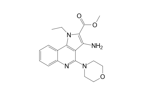 3-Amino-1-ethyl-4-(4-morpholinyl)-2-pyrrolo[3,2-c]quinolinecarboxylic acid methyl ester