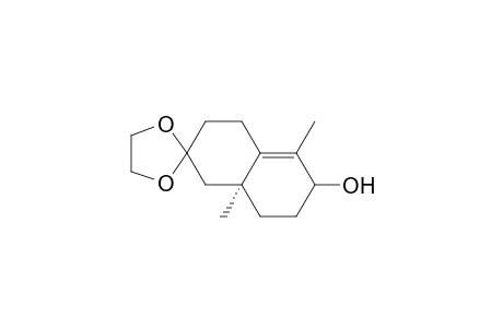 Spiro[1,3-dioxolane-2,2'(1'H)-naphthalen]-6'-ol, 3',4',6',7',8',8'a-hexahydro-5',8'a-dimethyl-, cis-(.+-.)-