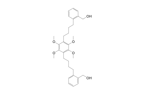 1,4-bis[4'-(2"-Hydroxymethylphenyl)butyl]-2,3,5,6-tetramethoxy benzene