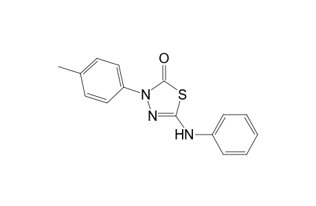 2-Phenylamino-4-(4-methylphenyl)-1,3,4-thiadiazolin-5-one