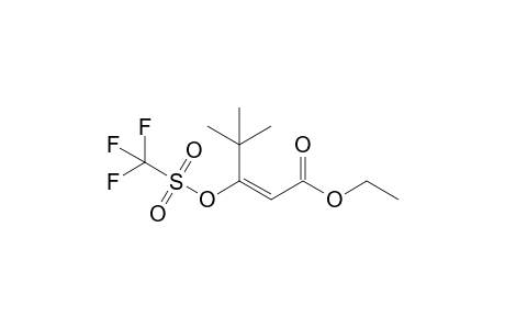 (E)-4,4-dimethyl-3-(trifluoromethylsulfonyloxy)-2-pentenoic acid ethyl ester
