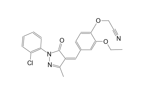 (4-{(Z)-[1-(2-chlorophenyl)-3-methyl-5-oxo-1,5-dihydro-4H-pyrazol-4-ylidene]methyl}-2-ethoxyphenoxy)acetonitrile