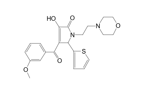 3-Hydroxy-4-(3-methoxy-benzoyl)-1-(2-morpholin-4-yl-ethyl)-5-thiophen-2-yl-1,5-dihydro-pyrrol-2-one