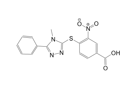 4-[(4-methyl-5-phenyl-4H-1,2,4-triazol-3-yl)sulfanyl]-3-nitrobenzoic acid
