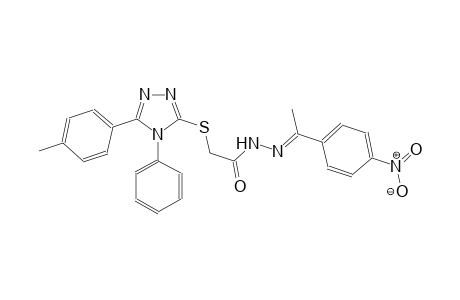 acetic acid, [[5-(4-methylphenyl)-4-phenyl-4H-1,2,4-triazol-3-yl]thio]-, 2-[(E)-1-(4-nitrophenyl)ethylidene]hydrazide