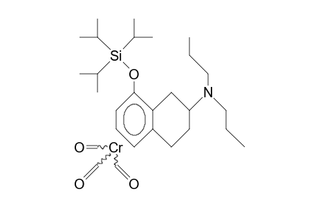 (.+-.)-Tricarbonyl-(2-dipropylamino-8-triisopropyl-silyloxy-1,2,3,4-tetrahydro-naphthalene)-chromium
