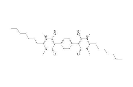 p-Phenylenebis[1,1',3,3'-tetramethyl-2,2'-di(n-heptyl)pyrimidiniumolate]