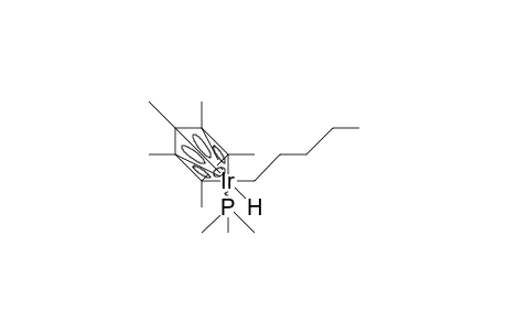 (/.eta.-5/-Pentamethyl-cyclopentadienyl)-hydrido-trimethylphosphino-pentyl iridium