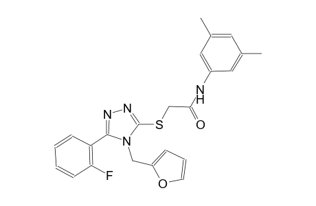 N-(3,5-dimethylphenyl)-2-{[5-(2-fluorophenyl)-4-(2-furylmethyl)-4H-1,2,4-triazol-3-yl]sulfanyl}acetamide
