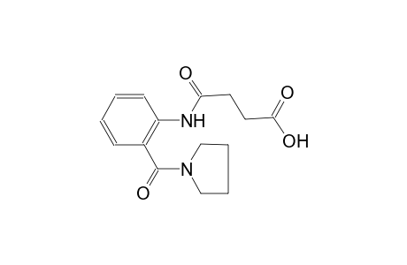 butanoic acid, 4-oxo-4-[[2-(1-pyrrolidinylcarbonyl)phenyl]amino]-