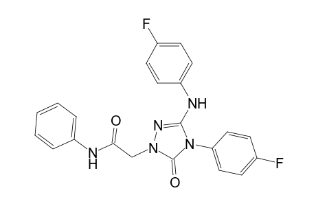 1H-1,2,4-Triazole-1-acetamide, 4-(4-fluorophenyl)-3-[(4-fluorophenyl)amino]-4,5-dihydro-5-oxo-N-phenyl-
