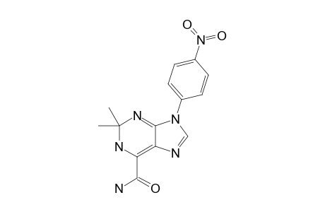 2,2-dimethyl-9-(4-nitrophenyl)-1H-purine-6-carboxamide