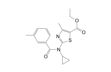 ethyl 2-[cyclopropyl(3-methylbenzoyl)amino]-4-methyl-1,3-thiazole-5-carboxylate