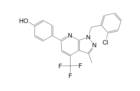 phenol, 4-[1-[(2-chlorophenyl)methyl]-3-methyl-4-(trifluoromethyl)-1H-pyrazolo[3,4-b]pyridin-6-yl]-