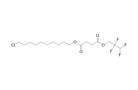 Succinic acid, 2,2,3,3-tetrafluoropropyl 10-chlorodecyl ester