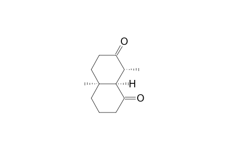 1,7-Naphthalenedione, octahydro-4a,8-dimethyl-, (4a.alpha.,8.alpha.,8a.alpha.)-(.+-.)-