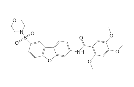 2,4,5-trimethoxy-N-[12-(morpholine-4-sulfonyl)-8-oxatricyclo[7.4.0.0(2,7)]trideca-1(9),2,4,6,10,12-hexaen-5-yl]benzamide