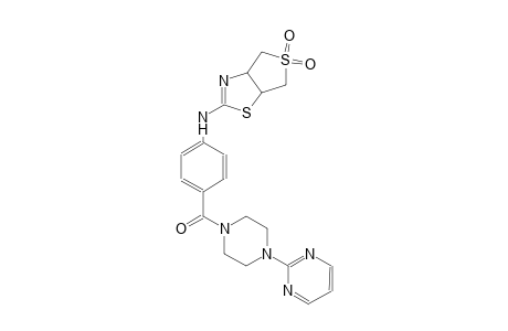 thieno[3,4-d]thiazol-2-amine, 3a,4,6,6a-tetrahydro-N-[4-[[4-(2-pyrimidinyl)-1-piperazinyl]carbonyl]phenyl]-, 5,5-dioxide