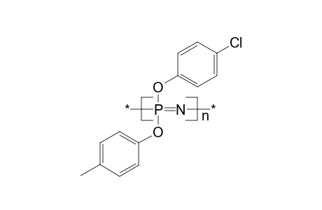 Poly(p-chlorophenoxy-p-tolyloxyphosphazene)