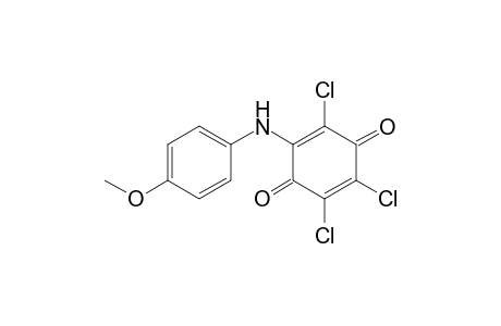 2,3,5-trichloro-6-(4-methoxyanilino)-1,4-benzoquinone