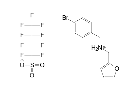 1-Butanesulfonic acid, 1,1,2,2,3,3,4,4,4-nonafluoro-, compound with N-[4-(bromophenyl)methyl)-2-furanmethanamine, (1:1)