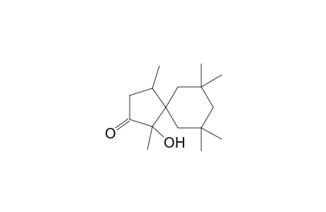 1,4,7,7,9,9-Hexamethyl-1-hydroxy-spiro[4,5]decan-2-one