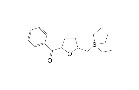 (+/-)-Phenyl(2-((triethylsilyl)methyl)tetrahydrofuran-5-yl)methanone