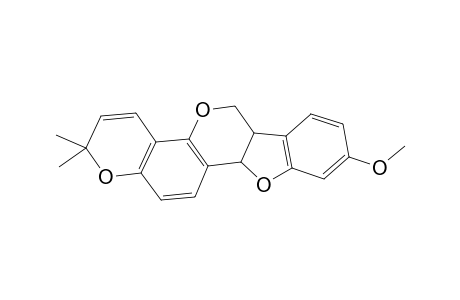 2H,6H-Benzofuro[3,2-c]pyrano[2,3-h][1]benzopyran, 6a,11a-dihydro-9-methoxy-2,2-dimethyl-, (6aS-cis)-