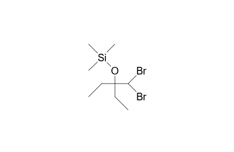 3-Dibromomethyl-3-trimethylsilyloxy-pentane