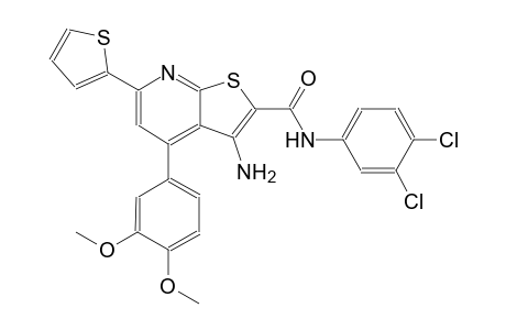 3-amino-N-(3,4-dichlorophenyl)-4-(3,4-dimethoxyphenyl)-6-(2-thienyl)thieno[2,3-b]pyridine-2-carboxamide