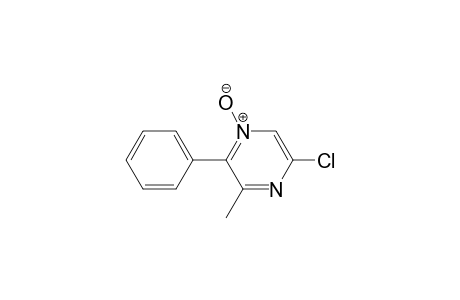 5-Chloranyl-3-methyl-1-oxidanidyl-2-phenyl-pyrazin-1-ium