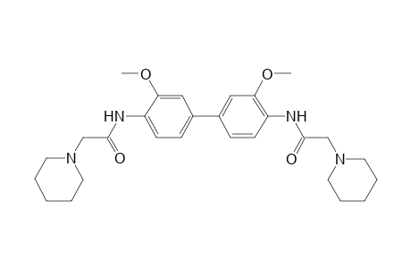 N-[3,3'-Dimethoxy-4'-(2-piperidin-1-yl-acetylamino)-biphenyl-4-yl]-2-piperidin-1- yl-acetamide