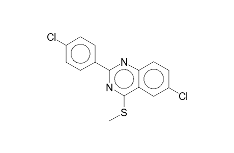 6-Chloranyl-2-(4-chlorophenyl)-4-methylsulfanyl-quinazoline