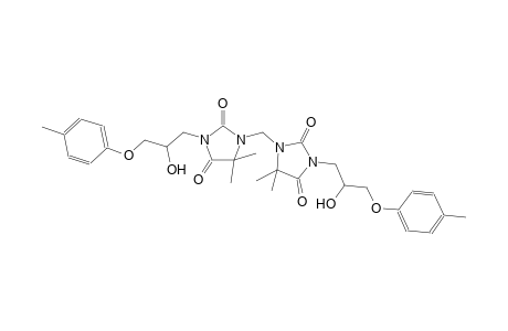 3-[2-hydroxy-3-(4-methylphenoxy)propyl]-1-[[3-[2-hydroxy-3-(4-methylphenoxy)propyl]-5,5-dimethyl-2,4-dioxoimidazolidin-1-yl]methyl]-5,5-dimethylimidazolidine-2,4-dione 3-[2-hydroxy-3-(4-methylphenoxy)propyl]-1-[[3-[2-hydroxy-3-(4-methylphenoxy)propyl]-5,5-dimethyl-2,4-dioxo-imidazolidin-1-yl]methyl]-5,5-dimethyl-imidazolidine-2,4-dione 3-[2-hydroxy-3-(4-methylphenoxy)propyl]-1-[[3-[2-hydroxy-3-(4-methylphenoxy)propyl]-5,5-dimethyl-2,4-dioxo-1-imidazolidinyl]methyl]-5,5-dimethylimidazolidine-2,4-dione 3-[2-hydroxy-3-(4-methylphenoxy)propyl]-1-[[3-[2-hydroxy-3-(4-methylphenoxy)propyl]-2,4-diketo-5,5-dimethyl-imidazolidin-1-yl]methyl]-5,5-dimethyl-hydantoin