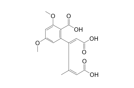 (2E,4Z)-3-(2-Carboxy-3,5-dimethoxyphenyl)-4-methylhexa-2,4-dienoic Acid