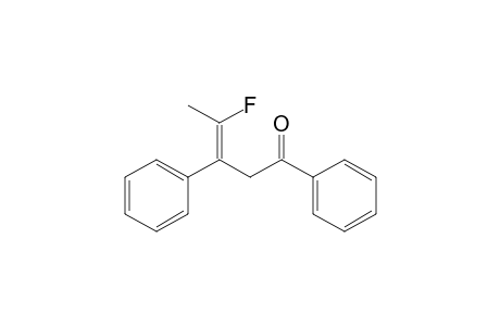 4-Fluoro-1,3-diphenylpent-3-en-1-one