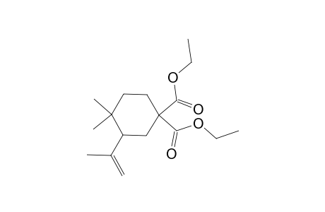 Diethyl 4,4-dimethyl-3-(isopropenyl)cyclohexane-1,1-dicarboxylate