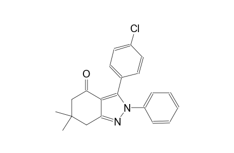 4H-indazol-4-one, 3-(4-chlorophenyl)-2,5,6,7-tetrahydro-6,6-dimethyl-2-phenyl-