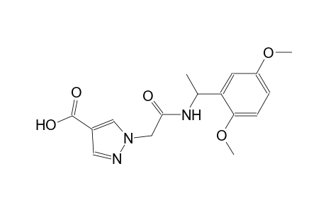 1H-pyrazole-4-carboxylic acid, 1-[2-[[1-(2,5-dimethoxyphenyl)ethyl]amino]-2-oxoethyl]-