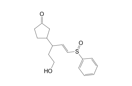 (1'RS,2'E,3RS,RsSs)-3-[1'-(2"-hydroxyethyl)-3'-(phenylsulfinyl)prop-2'-enyl]cyclopentanone