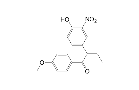 2-(4-hydroxy-3-nitrophenyl)-1-(4-methoxyphenyl)butan-1-one