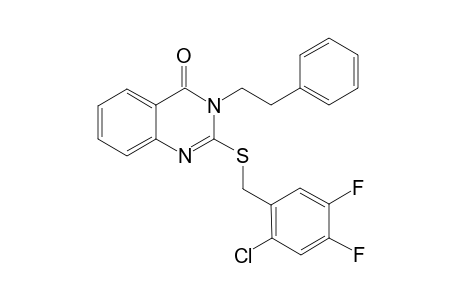2-{[(2-chloro-4,5-difluorophenyl)methyl]sulfanyl}-3-(2-phenylethyl)-3,4-dihydroquinazolin-4-one