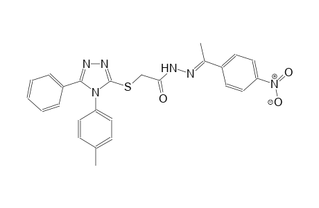 acetic acid, [[4-(4-methylphenyl)-5-phenyl-4H-1,2,4-triazol-3-yl]thio]-, 2-[(E)-1-(4-nitrophenyl)ethylidene]hydrazide