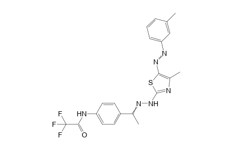 2,2,2-Trifluoro-N-(4-{1-[(4-methyl-5-m-tolylazo-thiazol-2-yl)-hydrazono]-ethyl}-phenyl)-acetamide